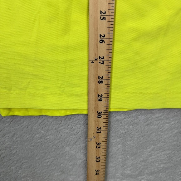 Lululemon Mens XL Yellow Short Sleeve Activewear Athletic Polo Shirt Casual EUC - Picture 6 of 6